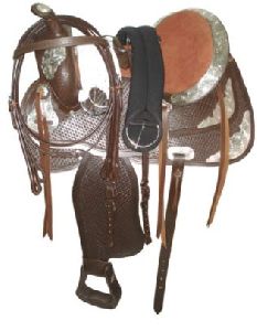 Article No. SI-1033A Leather Western Saddles