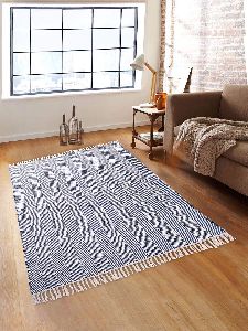 cotton padel wave desine rugs