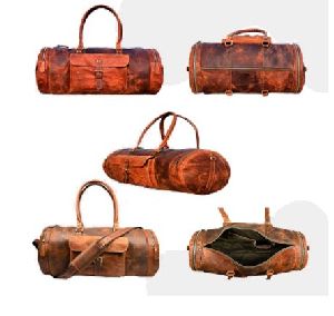 Leather Brown 25 Inch Duffel Bags