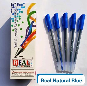 Real Natural Blue Fast Smooth Writing Ball Pen