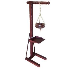 Wooden Shirodhara Stand with Headrest