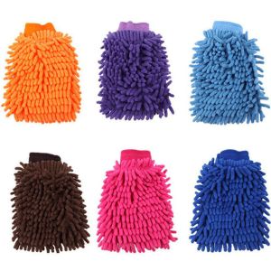 Car Single-Sided Double-Sided Chenille Gloves