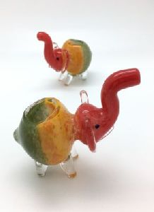 Elephant Shaped Glass Smoking Pipes