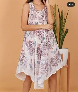 Viscose Block Printed Dress