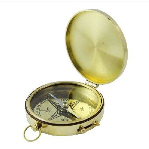 Brass Pocket Compass