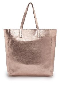 Bronze Metallic Leather Bag