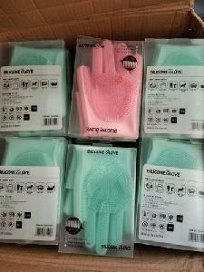Silicon kitchen hand gloves
