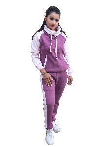 FLEECE SOLID WOMEN TRACKSUIT