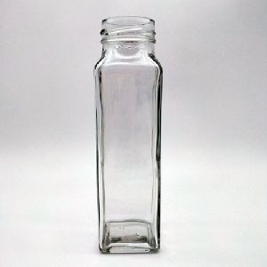 300 ml Glass Square Bottle