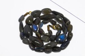 Labradorite gemstone beaded Necklace,