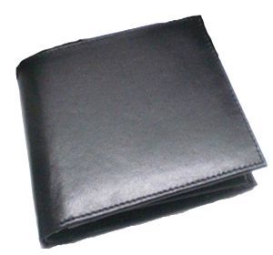 Mens Black Leather Wallet