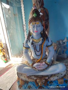 Blue Marble Shiva Statue