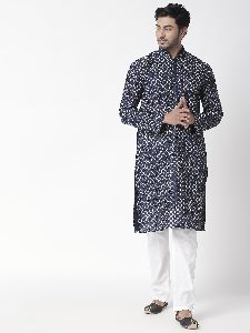 Casual Ethnic Cotton Kurta (Blue)