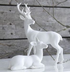 Fiberglass Deer Statue Set
