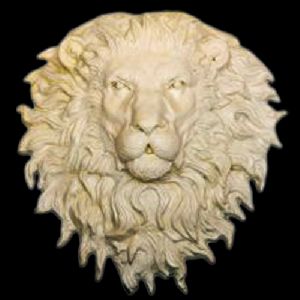 Fiberglass Lion Face Wall Mural