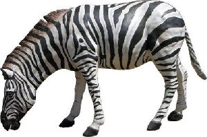 Fiberglass Zebra Statue