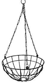 Hanging Metal Basket Planter