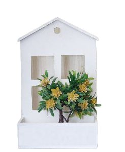 Wooden House Planter
