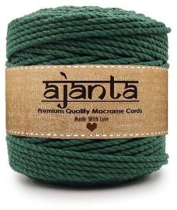 10mtr Army Green Polyester Twisted Macrame Cotton Cords