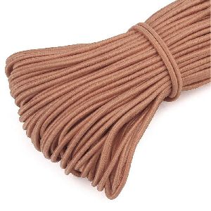 10mtr Brown Round Elastic Cord Straps