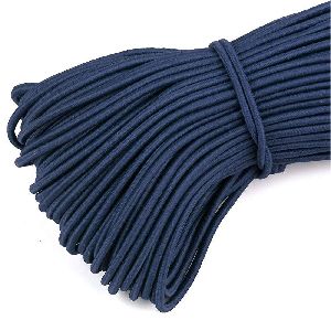 10mtr Dark Blue Round Elastic Cord Straps