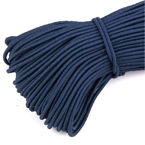 20mtr Dark Blue Round Elastic Cord Straps