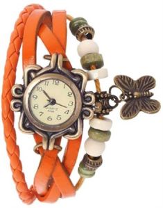 Orange Butterfly Dori Fancy Women Watch - L43