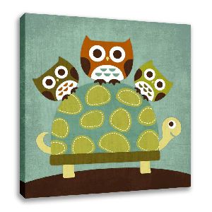 Three Owls On Turtle 14041