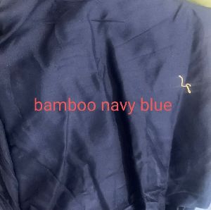 Navy Blue Bamboo Fabric