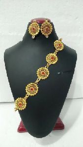 Fancy Gohona Necklace Set