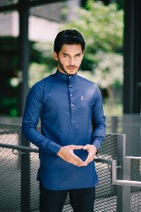 Mens Silk Short Kurta