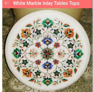 Inlay marble tops