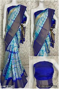 Tie and Dye Silk Saree