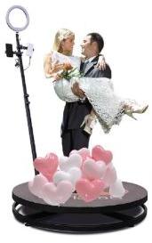 wedding portable 360 degree video booth spinner