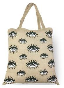 Eye Printed Jute Bag