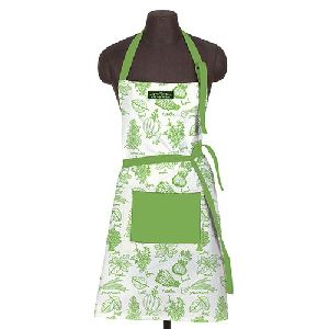 Leaf Printed Kitchen Apron