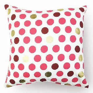 Polka Dot Printed Cushion