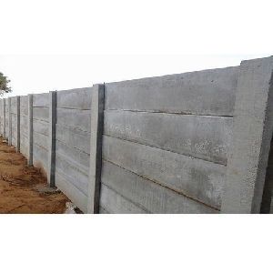Grey RCC Compound Wall