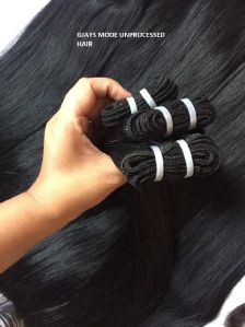 Double Weft Hair Bundles Raw unprocessed temple virgin human hair, single donor, No tangling