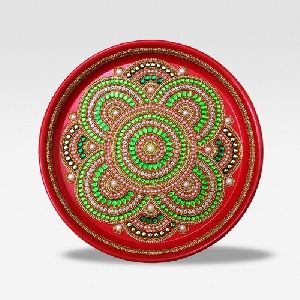 Handcrafted Decorative Puja Plate