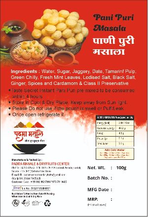 Pani Puri Masala