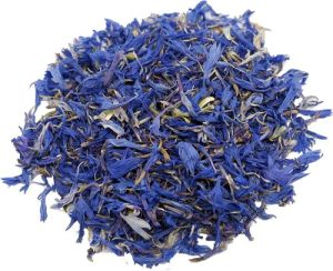 dried blue cornflower