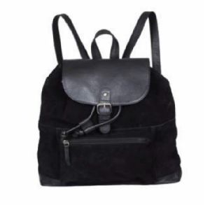 Ladies Buff Suede Leather Backpack Bags