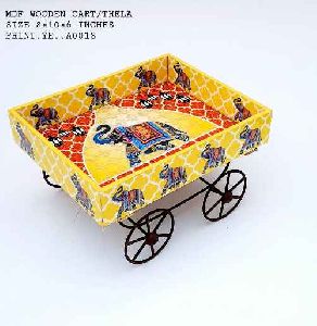 Wooden cart Platter