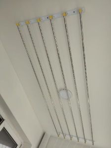 Ceiling Cloth Drying Hanger - Stainless Steel - 8 Feet X 6 Lines