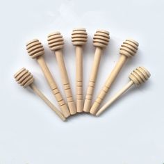 DIFFERENT STYLE WOODEN HONEY DIPPER