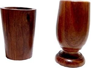 home hotel use acacia wooden drinking glass
