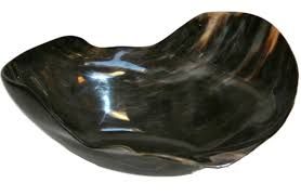 new style shape natural horn bowl