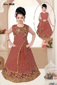 Girls Georgette Gown