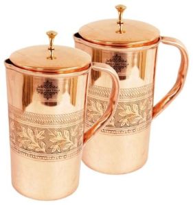 Copper Embossed Jug